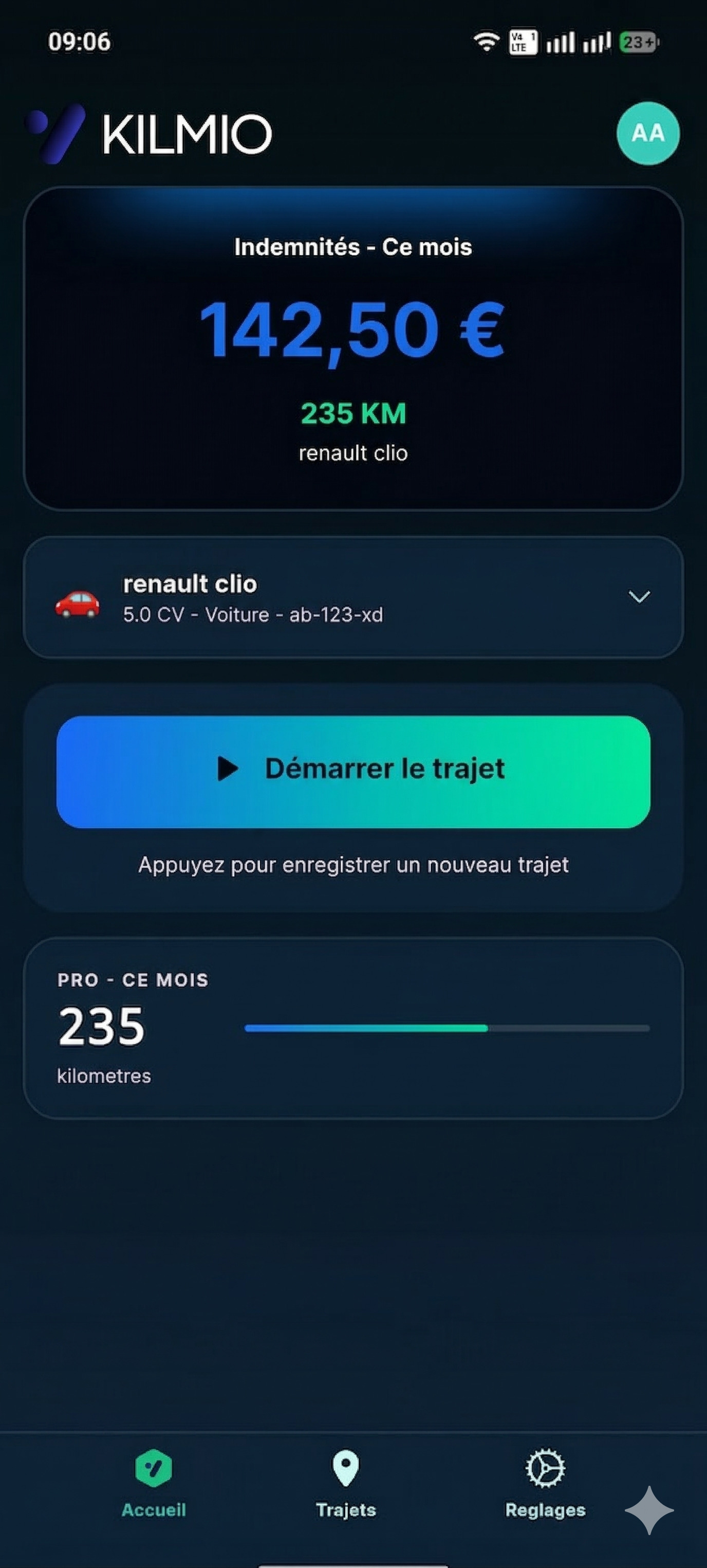 Kilmio App Accueil